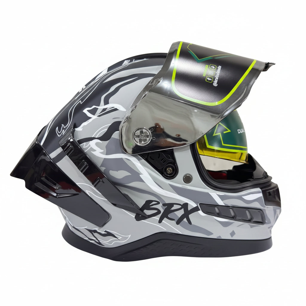 MOTOVOX CASCO GRIS MATE - DISEÑO