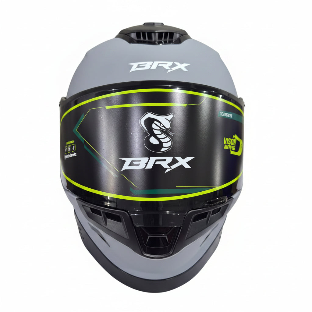 MOTOVOX CASCO CERTIFICADO GRIS MATE