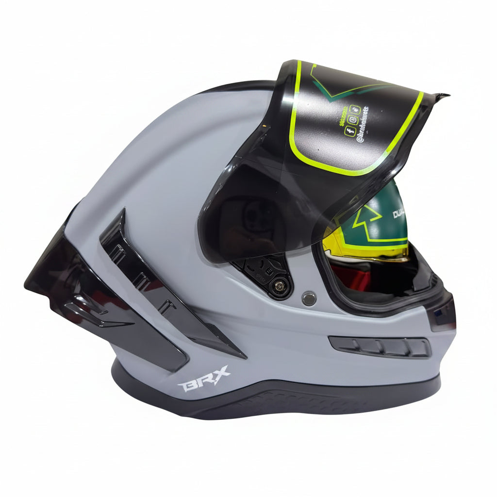 MOTOVOX CASCO CERTIFICADO GRIS MATE