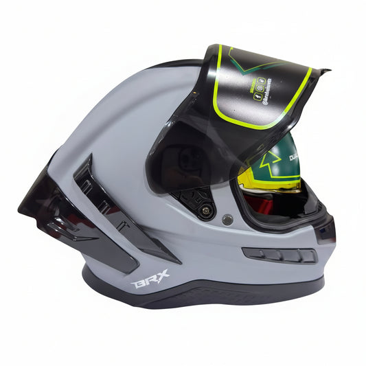 MOTOVOX CASCO CERTIFICADO GRIS MATE