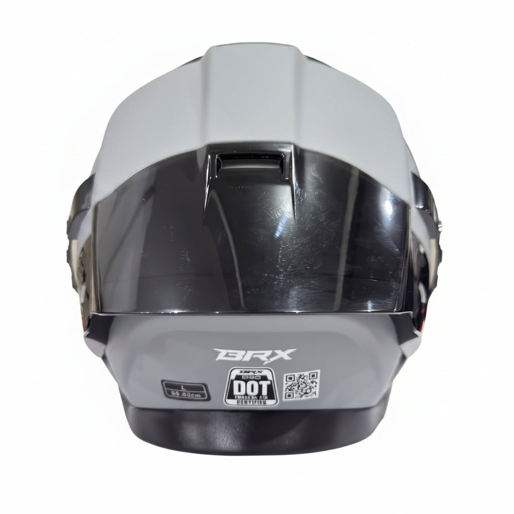MOTOVOX CASCO CERTIFICADO GRIS MATE