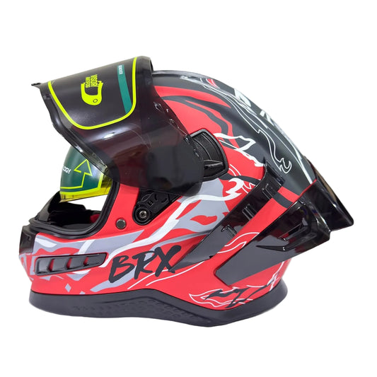 MOTOVOX CASCO CERTIFICADO ROJO MATE - DISEÑO