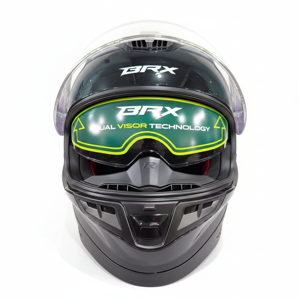 MOTOVOX CASCO CERTIFICADO NEGRO BRILLANTE