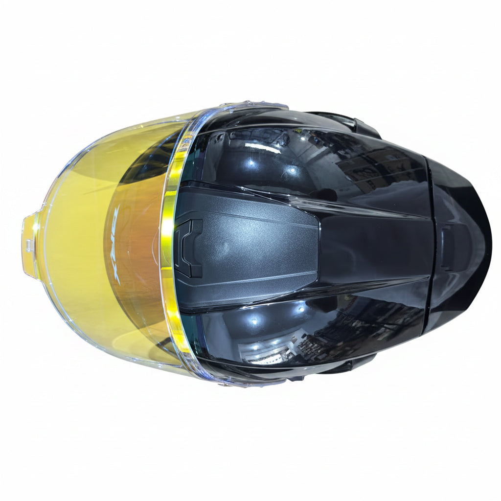 MOTOVOX CASCO CERTIFICADO NEGRO BRILLANTE